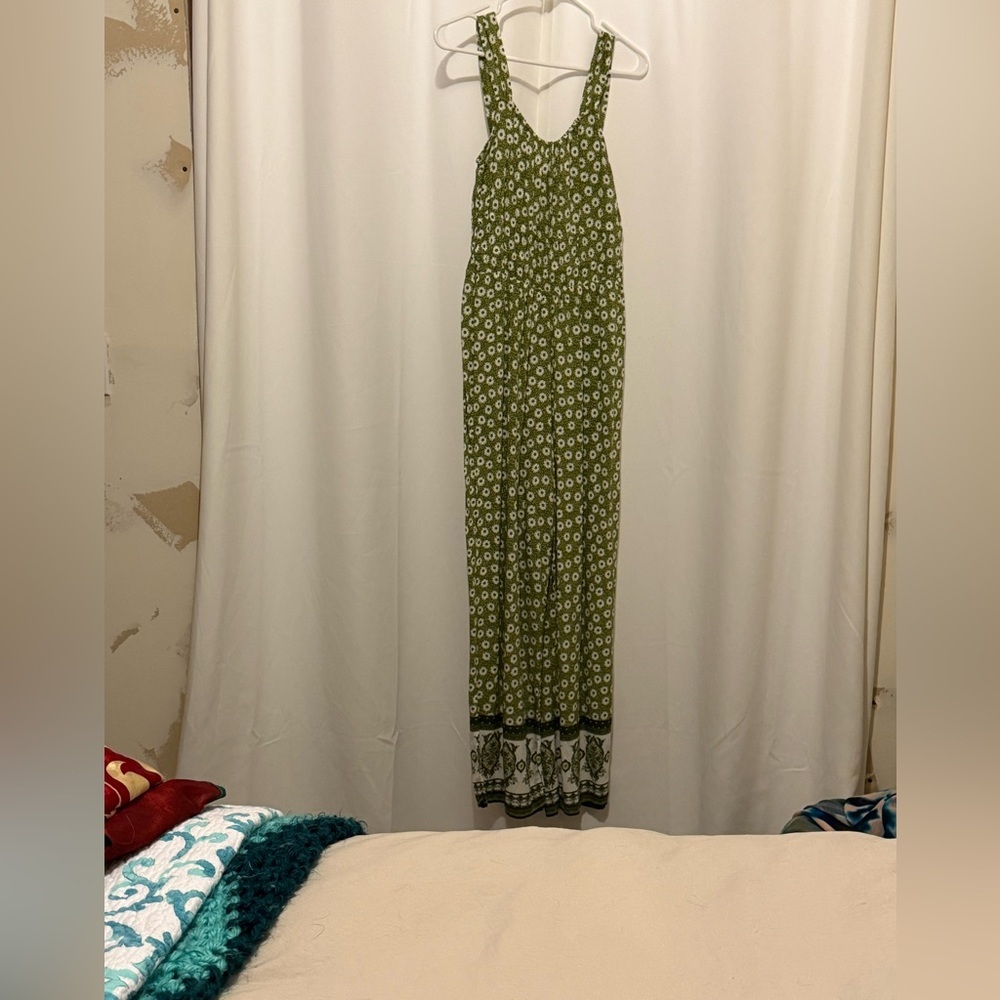 Green Floral Jumsuit